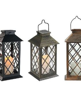 Solar Powered Lamps Retro Lantern Candle Twinkle Light