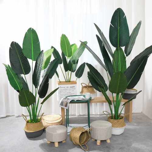 120cm Artificial Plants Tree Decor Areca Palm Reed Turtle Le