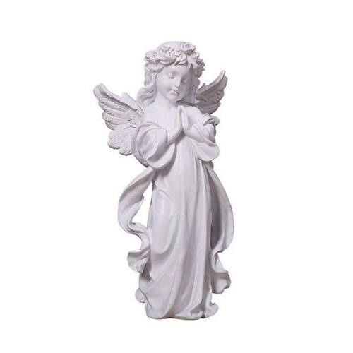 Angel Figurine Outdoor Garden Resin Praying Angel Ornament