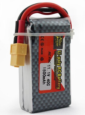 zop Original LiPo Battery 11.1V 1500Mah 3S 40C Max 60C XT60