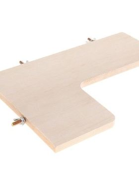 Wooden Parrot Platform Bird Cage Perches L Shape Animals