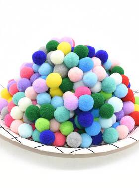 100Pcs 10/15/20/25mm Mini Fluffy Soft Pom Poms Pompoms Hand