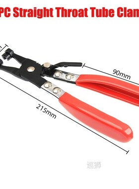 115PCS Zinc Plated 6-22mm Spring Hose Clamps + 1PC Straight