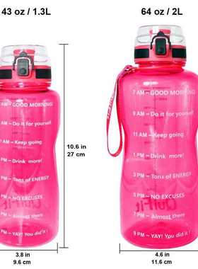 BuildLife 1.3L Water Bottle For Bpa Free Tritan Outdoor S