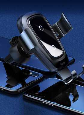 Baseus car phone holder 10w qi wireless charger for iPhone X