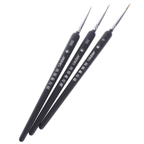 3Pcs 0/ 00/ 000 Gouache Watercolour Sketch Lines Pens Miniat