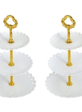 2Set Cake Stand 3 Layers Wedding Cake Plate Stand