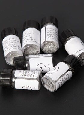 7 Bottles Of 12.5K 0.25/0.3/0.35/0.4/0.45/ 0.5/0.6mm Solderi