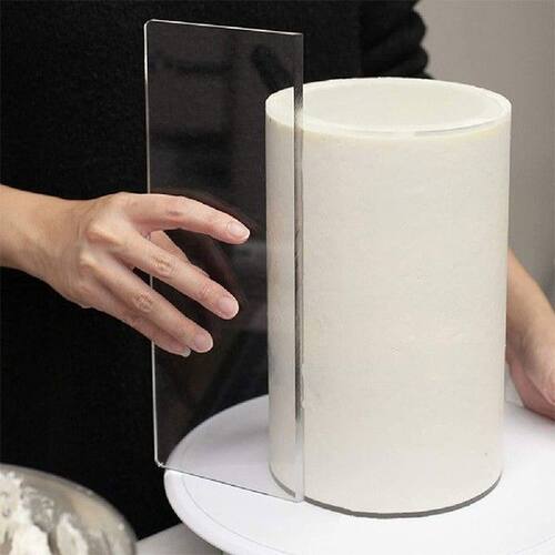 Transparent Cake Cream Scraper Acrylic Cake Making Scraper