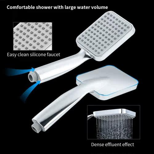 Shower Head Handheld Pressure Boosting Showerhead 20mm ABS
