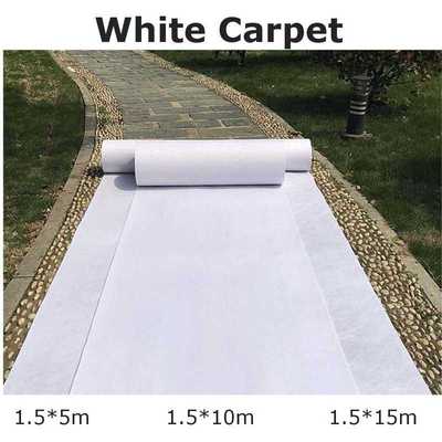 1.5x15/10/5m Wedding Carpet Outdoor White Aisle Runner Carpe