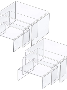 Display Risers Clear Acrylic Riser Shelf Showcase Fixtures