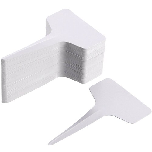 200 Pack 6 x 10 cm Plant T-type Tags Plastic Garden Labels T