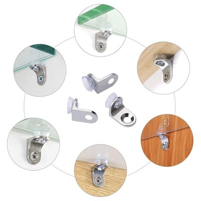 Big deal 30 Pieces Glass Shelf Bracket with Sucker Glass She