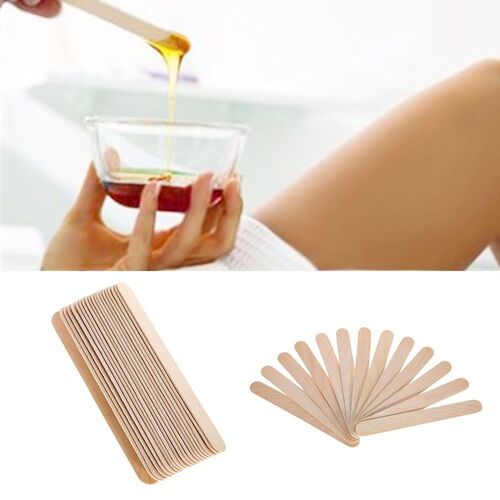 LIDDY 25pcs Disposable Wooden Tongue Depressor Waxing for W