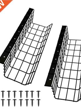 2Pcs Under Desk Cable Management Tray Wre Cord Power Strp