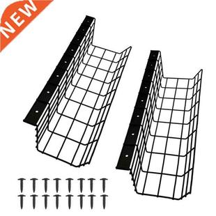 2Pcs Under Desk Cable Management Tray Wre Cord Power Strp