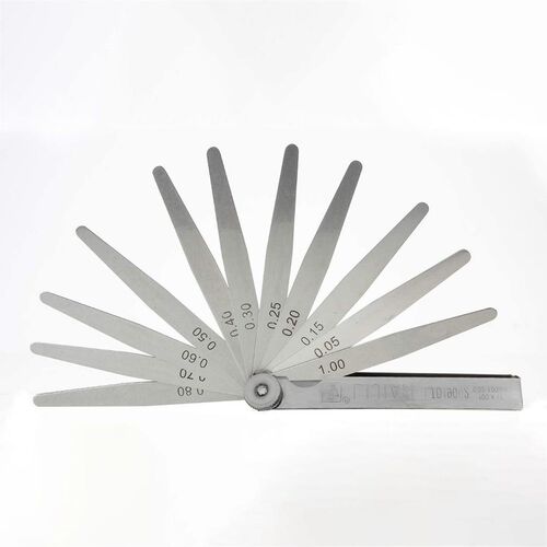 *17 Blades 0.02-1.00MM Metric Feeler Gauge Foldable Thicknes