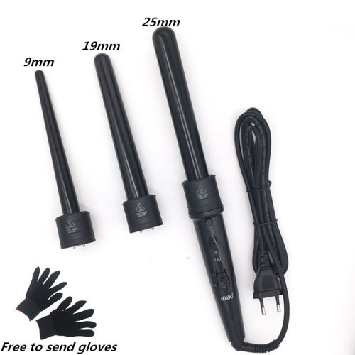 DODO 3 In 1 Hair Curlers Care Styling Curling Wand Interchan