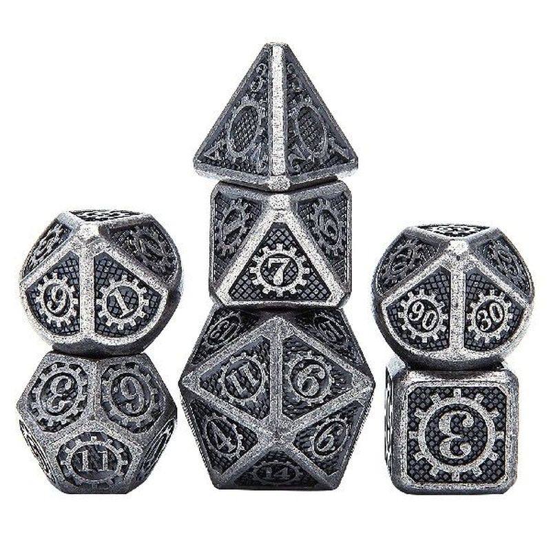 dice set polyhedral metal dice metal dnd dice set suitable