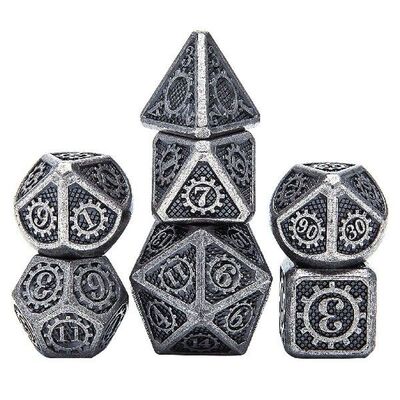 Dice Set Polyhedral Metal Dice Metal DND Dice Set Suitable