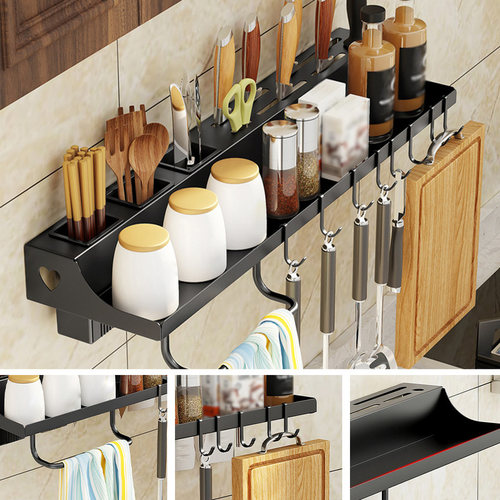 Wall Mounted Seasoning Rack Organizer Kitchen Bathroom 304