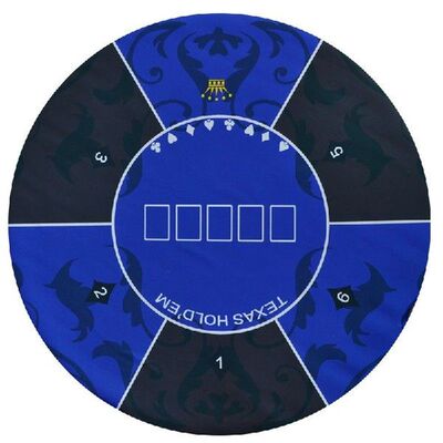 Texas Hold'em Poker Round Mat Various Pattern 1.2m D