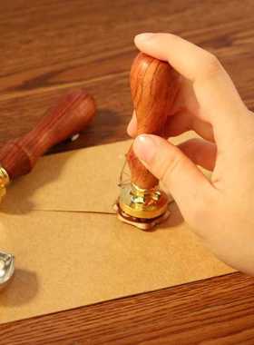 25mm Fire Painting Stamp DIY Patterns Manual Retro Wax Seali