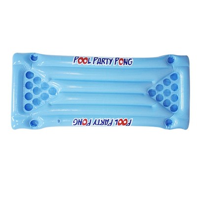24 Holder Inflatable Beer Pong Table Pool Float Summer Wate