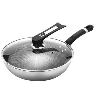 Non-stick wok household 304 stainless steel wok induction