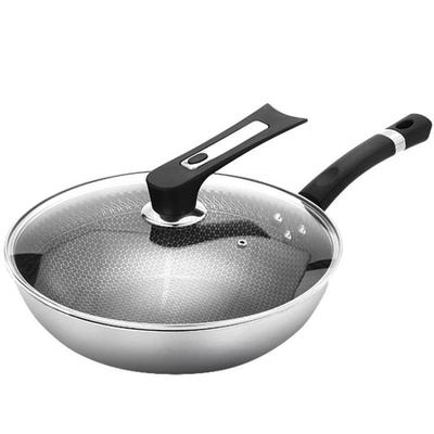 Non-stick wok household 304 stainless steel wok induction
