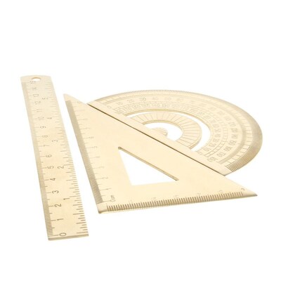 Utoolmart 1pcs High Quality Straightedge Caliper Brass Trian
