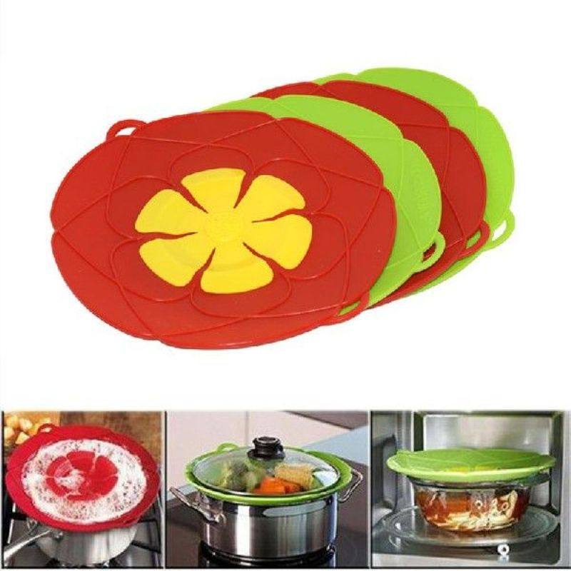silicone lid spill stopper cover for pot pan cooking tool