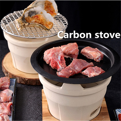 Carbon mud soil stove charcoal old fashion clay oven