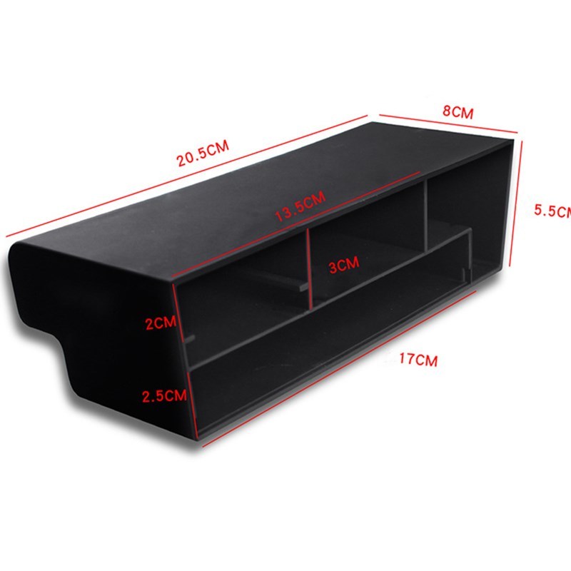 Car Armrest Water Cup Storage Box Central Passenger Seat Glo