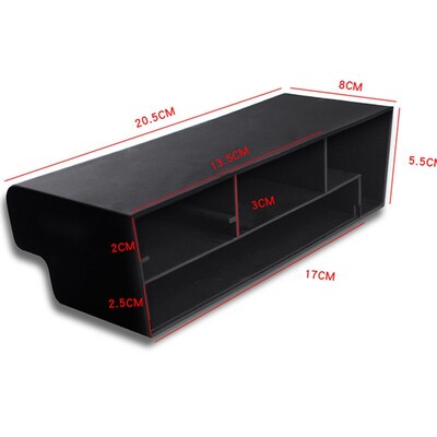 Car Armrest Water Cup Storage Box Central Passenger Seat Glo