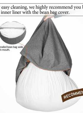 Waterproof Lazy BeanBag Sofas Inner Lining Suitable 100x120