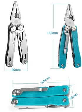 14 In 1 EDC Camping Multitool Plier Cable Wire Cutter Stripp