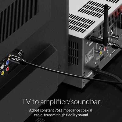 Unnlink HiFi 5.1 RCA to RCA Male SPDIF Coaxial Cable Stereo