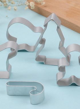 5pcs/set Christmas Cookie Cutter Tools Stainless Steel Ginge