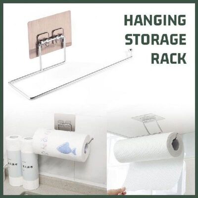 1pc Kitchen Tissue Towel Holder Hanging Toilet Roll Paper