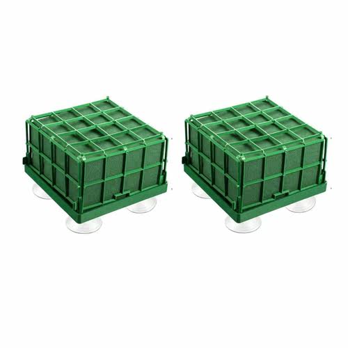 2 Pcs Square Flower Foam Cage Flower Stand with Floral Foam&