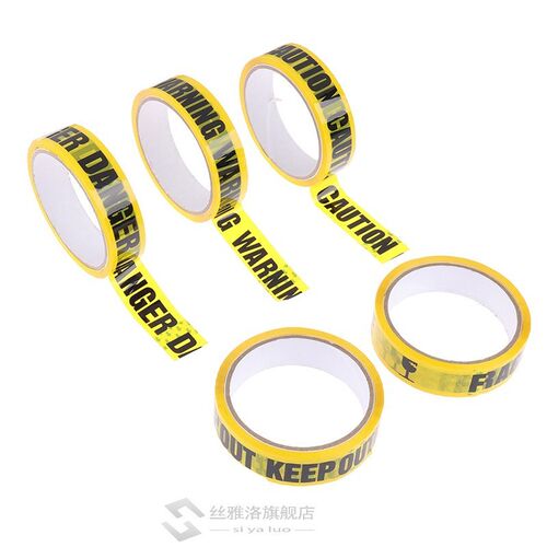 *Hot sale 1Roll Warning Tape Danger Caution Fragile Barrier
