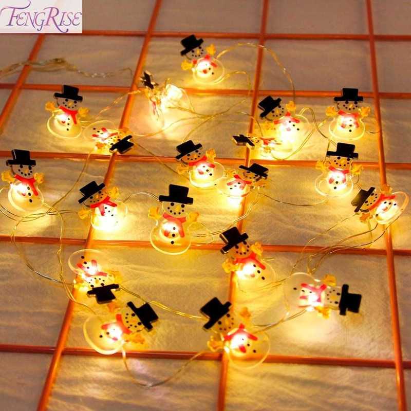 Snowman Christmas Tree LED Garland String Lights Christmas D