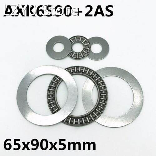 2pcs AXK6590 2AS Thrust Needle Roller Bearing 65x90x3 mm Th