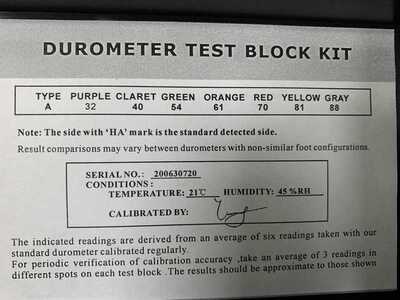 Shore Hardness Test Block type A for shore Durometer/ rubber