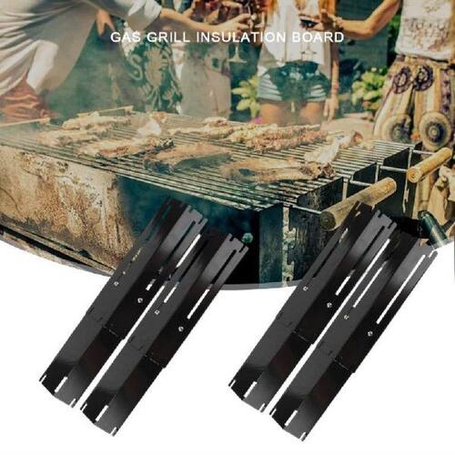 4Pcs Stainless Steel Grill Heat Shield Tents Replacement