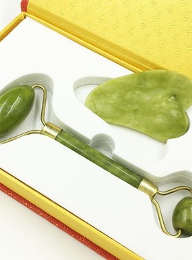 Guasha Scraper Massage-Roller Jade-Set Face-Skin Anti-Wrinkl