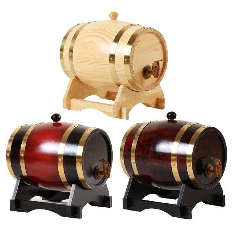 Oak Wine Barrel Dispenser Bucket Casks For Bourbon Whiskey图片
