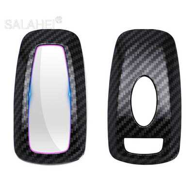 Carbon Fiber ABS Car Key Case Cover Holder For Ford Fusion M